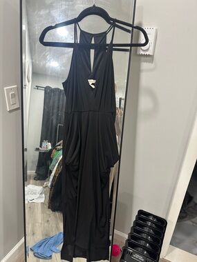 BCBGeneration Black Halter Maxi Dress